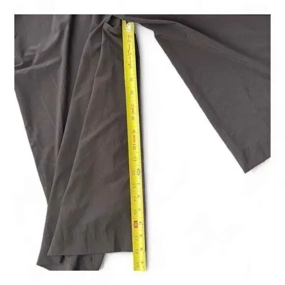 Athleta Mercer Wide Leg Cropped Halter Style Jumpsuit Back Cut Out Black 8 - Picture 11 of 12